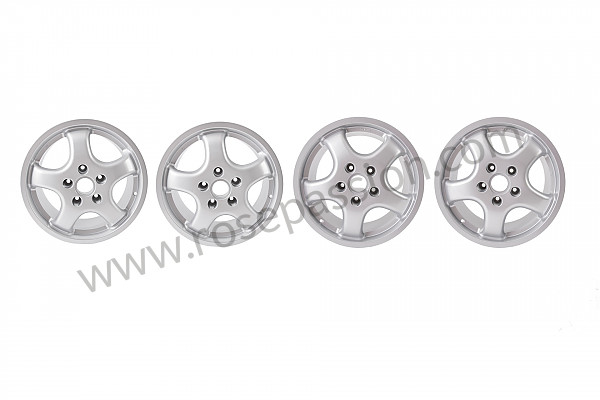 P258643 - Kit 4 cup 1 type rims 17 inch x 7.5 + 9  for Porsche 996 / 911 Carrera • 1999 • 996 carrera 2 • Coupe • Automatic gearbox
