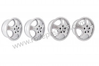 P258643 - Kit 4 cup 1 type rims 17 inch x 7.5 + 9  for Porsche Boxster / 986 • 1999 • Boxster 2.5 • Cabrio • Automatic gearbox