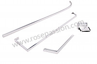 P261763 - Chrome strip kit for parcel tray for Porsche 911 Classic • 1969 • 2.0e • Coupe • Automatic gearbox