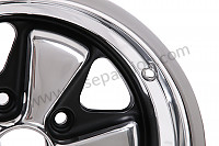 P262946 - 8 x15 spoked black and polished rim like the early 911 with tuv homologation (et 10.6) for Porsche 911 G • 1987 • 3.2 g50 • Cabrio • Manual gearbox, 5 speed