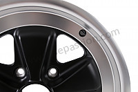 P262950 - Wheel, 6 x 16, black, with tuv homologation for Porsche 911 Turbo / 911T / GT2 / 965 • 1977 • 3.0 turbo • Coupe • Manual gearbox, 4 speed