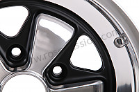 P262951 - 8 x16 spoked black and polished rim like the early 911 with tuv homologation (et 10.6) for Porsche 944 • 1984 • 944 2.5 • Coupe • Automatic gearbox