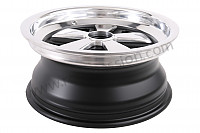 P264884 - 7 x16 spoked black and polished rim like the early 911 with tuv homologation (et 23.3) for Porsche 911 Classic • 1971 • 2.2e • Targa • Automatic gearbox