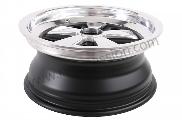 P264884 - 7 x16 spoked black and polished rim like the early 911 with tuv homologation (et 23.3) for Porsche 944 • 1983 • 944 2.5 • Coupe • Manual gearbox, 5 speed