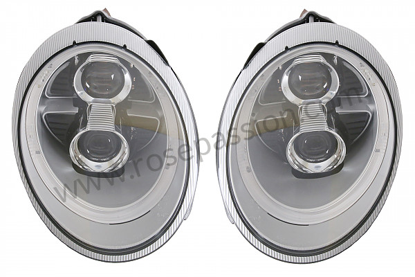 P266662 - Kit koplamp vooraan look 991 turbo met ledstrook rondom volledige lamp voor Porsche 997-1 / 911 Carrera • 2008 • 997 c2s • Coupe • Manuele bak 6 versnellingen