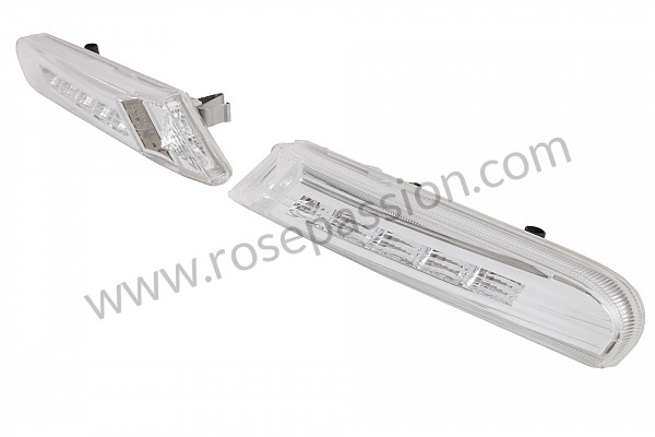 P266663 - Lateral indicator with led, white light for Porsche 996 / 911 Carrera • 1998 • 996 carrera 2 • Coupe • Automatic gearbox