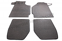 P269029 - Very high quality floor mats (as manufactured at the time) for Porsche 912 • 1967 • 912 1.6 • Targa • Manual gearbox, 4 speed