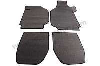 P269030 - Very high quality floor mats (as manufactured at the time) for Porsche 911 Classic • 1972 • 2.4e • Coupe • Manual gearbox, 4 speed