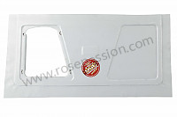 P270104 - Blech des vorderen kofferraums mit fahrzeug-kennzeichnungsschild für Porsche 356a • 1957 • 1300 s (589 / 2) • Coupe a t1 • 4-gang-handschaltgetriebe