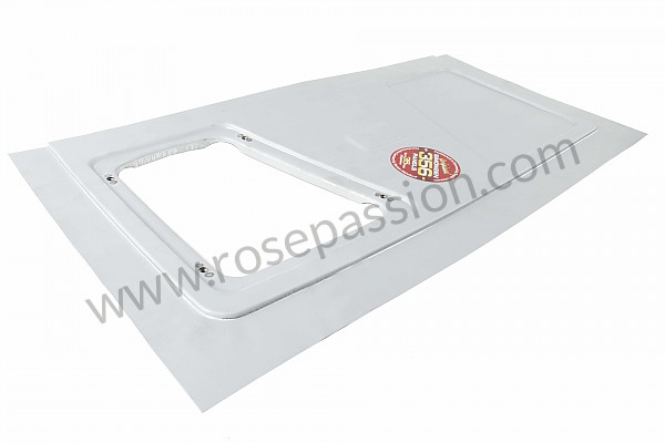 P270104 - Front luggage compartment panel with chassis plate for Porsche 356a • 1956 • 1500 carrera gs (547 / 1) • Cabrio a t1 • Manual gearbox, 4 speed