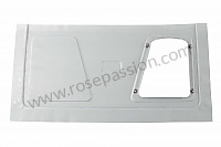 P270104 - Front luggage compartment panel with chassis plate for Porsche 356a • 1957 • 1600 (616 / 1 t2) • Cabrio a t2 • Manual gearbox, 4 speed