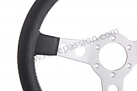 P405166 - BLACK LEATHER MOMO PROTOTIPO THREE-SPOKE STEERING WHEEL for Porsche 911 Classic • 1968 • 2.0t • Coupe • Manual gearbox, 4 speed