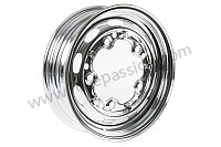 P405172 - PERFORATED DISC WHEEL  CHROME for Porsche 356B T6 • 1961 • 1600 s (616 / 12 t6) • Cabrio b t6 • Manual gearbox, 4 speed