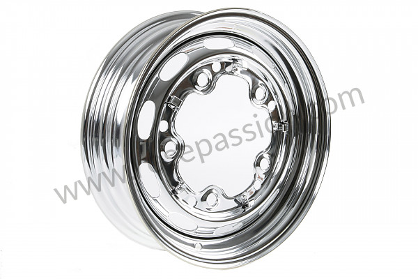 P405172 - PERFORATED DISC WHEEL  CHROME for Porsche 356a • 1959 • 1600 carrera gs (692 / 2) • Cabrio a t2 • Manual gearbox, 4 speed