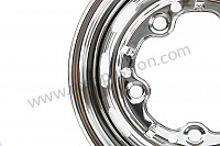 P405172 - PERFORATED DISC WHEEL  CHROME for Porsche 356a • 1957 • 1500 carrera gs (547 / 1) • Coupe a t1 • Manual gearbox, 4 speed