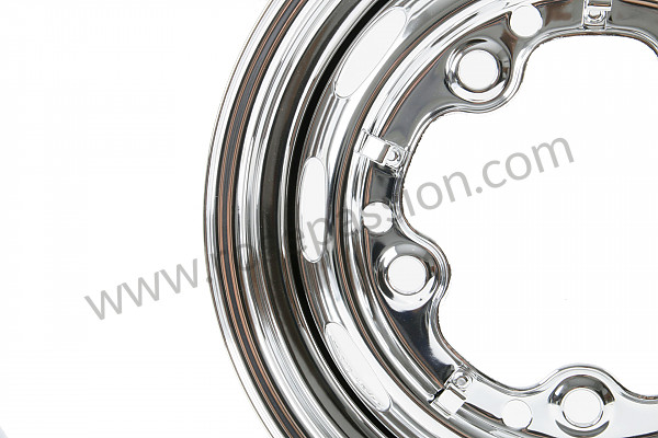 P405172 - PERFORATED DISC WHEEL  CHROME for Porsche 356B T5 • 1961 • 1600 super 90 (616 / 7 t5) • Karmann hardtop coupe b t5 • Manual gearbox, 4 speed