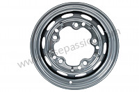 P405173 - PERFORATED DISC WHEEL  PRIME COATED for Porsche 356a • 1959 • 1600 (616 / 1 t2) • Coupe a t2 • Manual gearbox, 4 speed