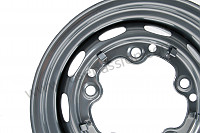 P405173 - PERFORATED DISC WHEEL  PRIME COATED for Porsche 356B T6 • 1962 • 2000 carrera gs (587 / 1) • Coupe reutter b t6 • Manual gearbox, 4 speed