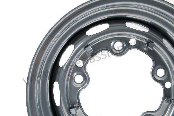 P405173 - PERFORATED DISC WHEEL  PRIME COATED for Porsche 356a • 1957 • 1500 carrera gs (547 / 1) • Speedster a t1 • Manual gearbox, 4 speed