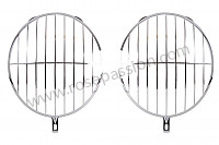 P405177 - HEADLIGHT GRILLE 356 - PAIR for Porsche 356a • 1957 • 1600 (616 / 1 t2) • Cabrio a t2 • Manual gearbox, 4 speed