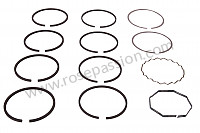 P405180 - RING 356A+B 1600S 3/3/5 3 RINGS (COMPLETE SET FOR AN ENGINE) for Porsche 356a • 1956 • 1600 s (616 / 2) • Speedster a t1 • Manual gearbox, 4 speed