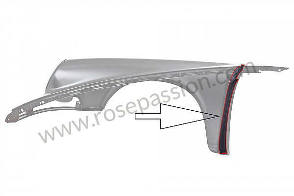 P542003 - FIXING PLATE FOR FRONT RIGHT WING 911 69-73 (INTERIOR WING) ON WHEEL ARCH for Porsche 911 Classic • 1970 • 2.2t • Targa • Automatic gearbox