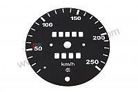 P542016 - SPEEDOMETER DISC FOR CONVERSION FROM MPH A KPH for Porsche 911 Classic • 1971 • 2.2s • Targa • Manual gearbox, 5 speed