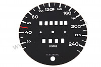 P542017 - SPEEDOMETER DISC FOR CONVERSION FROM MPH TO KPH for Porsche 911 G • 1979 • 3.0sc • Targa • Manual gearbox, 5 speed