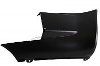 P543371 - SPECIAL RIGHT REAR LOWER PANEL FOR SILENCER WITH DOUBLE TAIL PIPE (TO LEAVE ROOM FOR THE RIGHT REAR TAIL PIPE) for Porsche 