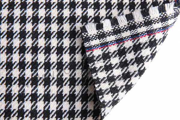 P543397 - SEAT FABRIC PER METER BLACK AND WHITE HOUNDSTOOTH for Porsche 924 • 1985 • 924 2.0 • Coupe • Automatic gearbox