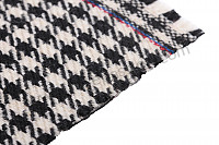 P543397 - SEAT FABRIC PER METER BLACK AND WHITE HOUNDSTOOTH for Porsche Panamera / 970 • 2012 • Panamera 2 • Pdk gearbox