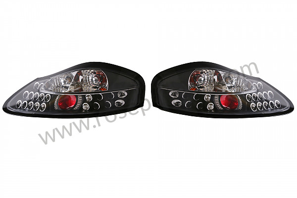 P546556 - CHROME PLATED AND BLACK REAR INDICATOR KIT WITH LED (PAIR) for Porsche Boxster / 986 • 1998 • Boxster 2.5 • Cabrio • Automatic gearbox