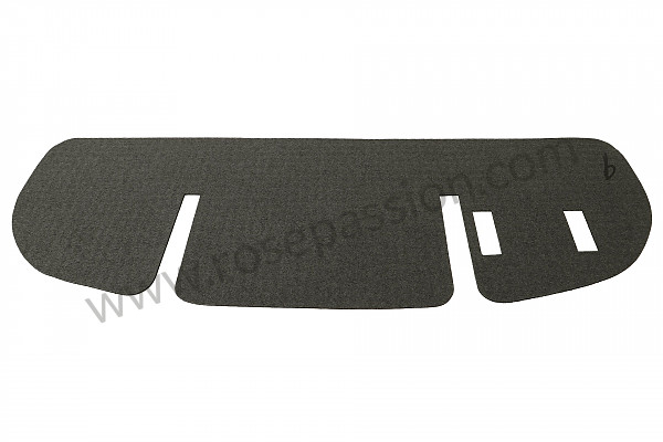 P551285 - ENGINE COMPARTMENT SOUND INSULATION KIT 356A T2, 356B, 356C CABRIOLET for Porsche 356B T6 • 1963 • 1600 s (616 / 12 t6) • Cabrio b t6 • Manual gearbox, 4 speed