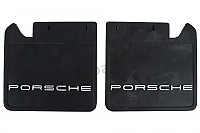 P552865 - RALLYE-SCHMUTZFÄNGER HINTEN (JE ZWEI) für Porsche 911 G • 1987 • 3.2 g50 • Cabrio • 5-gang-handschaltgetriebe