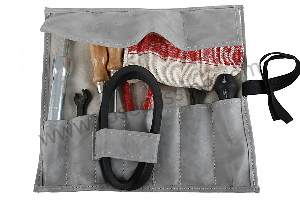P554702 - COMPLETE TOOL POUCH, GREY, NO MESSKO, VERY GOOD REPRODUCTION for Porsche 356B T6 • 1961 • 1600 s (616 / 12 t6) • Coupe reutter b t6 • Manual gearbox, 4 speed