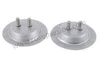 P555844 - SEAT HOLDER ON FRONT FLOOR 356 A + 5-SPEED BOX - PAIR (TWO BLOCKS) for Porsche 356a • 1958 • 1600 (616 / 1 t2) • Cabrio a t2 • Manual gearbox, 4 speed