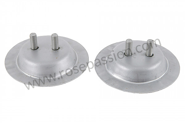 P555844 - SEAT HOLDER ON FRONT FLOOR 356 A + 5-SPEED BOX - PAIR (TWO BLOCKS) for Porsche 356a • 1958 • 1600 s (616 / 2 t2) • Convertible d'a t2 • Manual gearbox, 4 speed