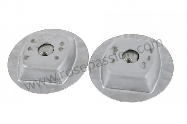 P555845 - SEAT HOLDER ON FRONT FLOOR 356 6-SPEED BOX+C - PAIR (ONE SCREW HOLE) for Porsche 356B T6 • 1961 • 1600 (616 / 1 t6) • Cabrio b t6 • Manual gearbox, 4 speed