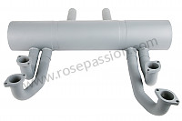 P555857 - EXHAUST SILENCER AND PIPES 356 CARRERA 1500 +1600 SPORTS/ROAD VERSION  for Porsche 356a • 1956 • 1500 carrera gt (547 / 1) • Speedster a t1 • Manual gearbox, 4 speed