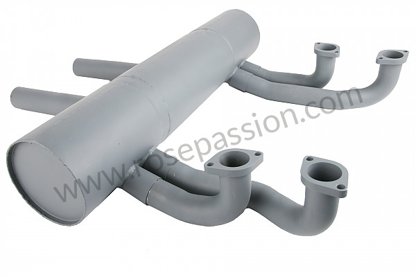 P555857 - EXHAUST SILENCER AND PIPES 356 CARRERA 1500 +1600 SPORTS/ROAD VERSION  for Porsche 356a • 1956 • 1500 carrera gt (547 / 1) • Speedster a t1 • Manual gearbox, 4 speed