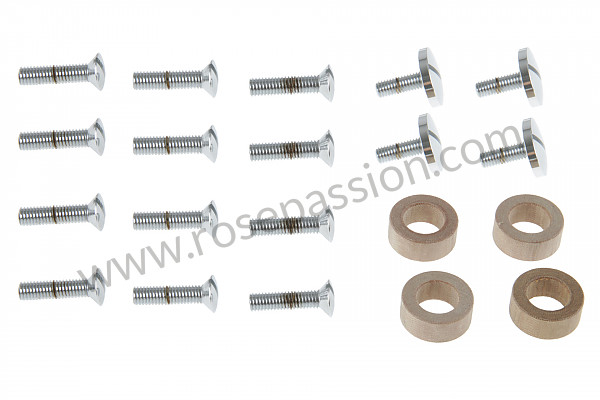 P555902 - COMPLETE SET OF SCREWS FOR SEAT BACK TILT SYSTEM 356 PRE-A + AT1 for Porsche 356a • 1958 • 1600 s (616 / 2 t2) • Coupe a t2 • Manual gearbox, 4 speed