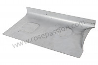P555957 - LOWER METAL PLATE IN FRONT OF THE REAR SEATS for Porsche 356a • 1958 • 1600 (616 / 1 t2) • Coupe a t2 • Manual gearbox, 4 speed