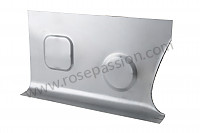 P555958 - LOWER METAL PLATE IN FRONT OF THE REAR SEATS for Porsche 356a • 1956 • 1300 s (589 / 2) • Cabrio a t1 • Manual gearbox, 4 speed