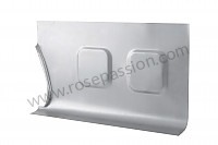 P555959 - LOWER METAL PLATE IN FRONT OF THE REAR SEATS for Porsche 356 pré-a • 1953 • 1300 s (589) • Cabrio pré a • Manual gearbox, 4 speed