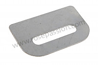 P555967 - OPENING FOR FUEL TANK STRAP for Porsche 356a • 1955 • 1500 carrera gs (547 / 1) • Coupe a t1 • Manual gearbox, 4 speed