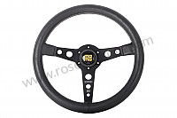 P555975 - STEERING WHEEL MOMO PROTOTIPO HERITAGE 3 SPOKES BRANCHES, BLACK WITH BLACK LEATHER for Porsche 944 • 1991 • 944 turbo • Cabrio • Manual gearbox, 5 speed