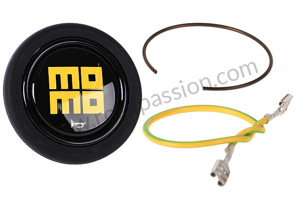 P555975 - STEERING WHEEL MOMO PROTOTIPO HERITAGE 3 SPOKES BRANCHES, BLACK WITH BLACK LEATHER for Porsche 911 Turbo / 911T / GT2 / 965 • 1992 • 3.3 turbo • Coupe • Manual gearbox, 5 speed