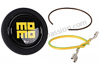 P555975 - STEERING WHEEL MOMO PROTOTIPO HERITAGE 3 SPOKES BRANCHES, BLACK WITH BLACK LEATHER for Porsche 911 Classic • 1966 • 2.0l • Coupe • Manual gearbox, 5 speed