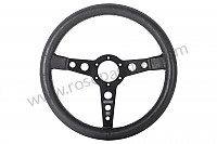 P555975 - STEERING WHEEL MOMO PROTOTIPO HERITAGE 3 SPOKES BRANCHES, BLACK WITH BLACK LEATHER for Porsche 964 / 911 Carrera 2/4 • 1994 • 964 carrera 2 • Coupe • Manual gearbox, 5 speed