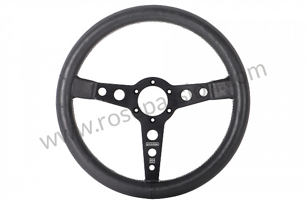 P555975 - STEERING WHEEL MOMO PROTOTIPO HERITAGE 3 SPOKES BRANCHES, BLACK WITH BLACK LEATHER for Porsche 997-1 / 911 Carrera • 2005 • 997 c2 • Coupe • Manual gearbox, 6 speed